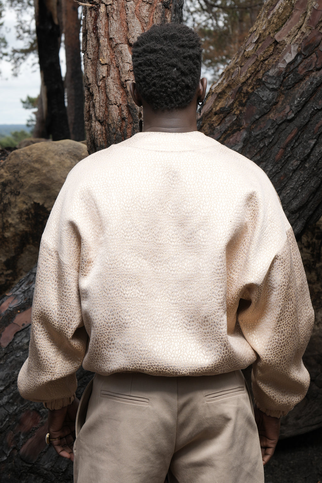 KAZU - Kimono bomber doré