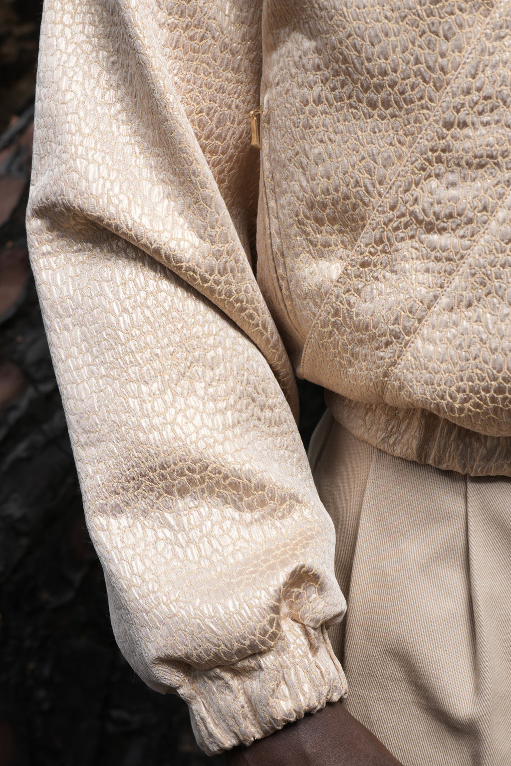 KAZU - Kimono bomber doré
