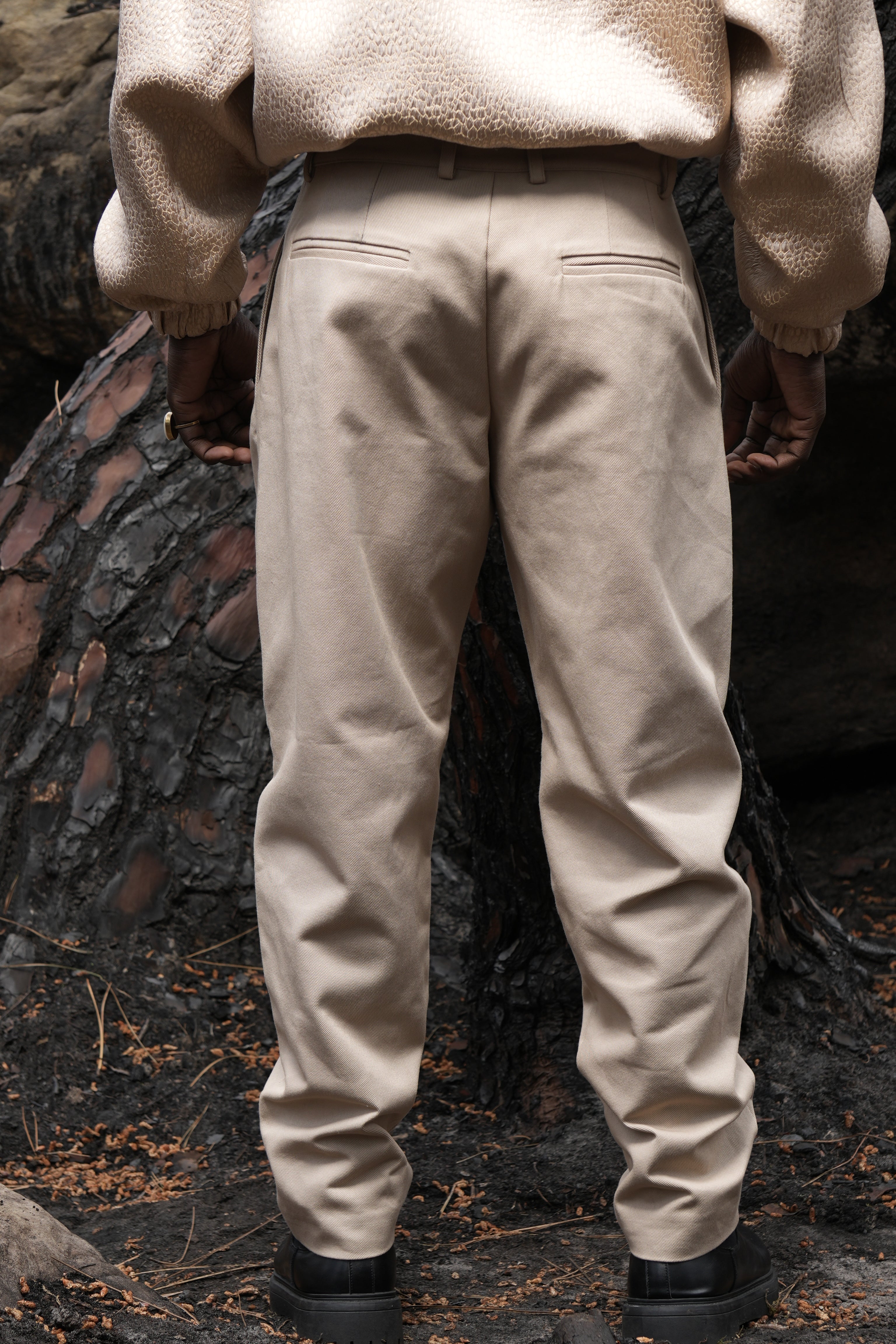 NAGI - Pantalon ballon beige