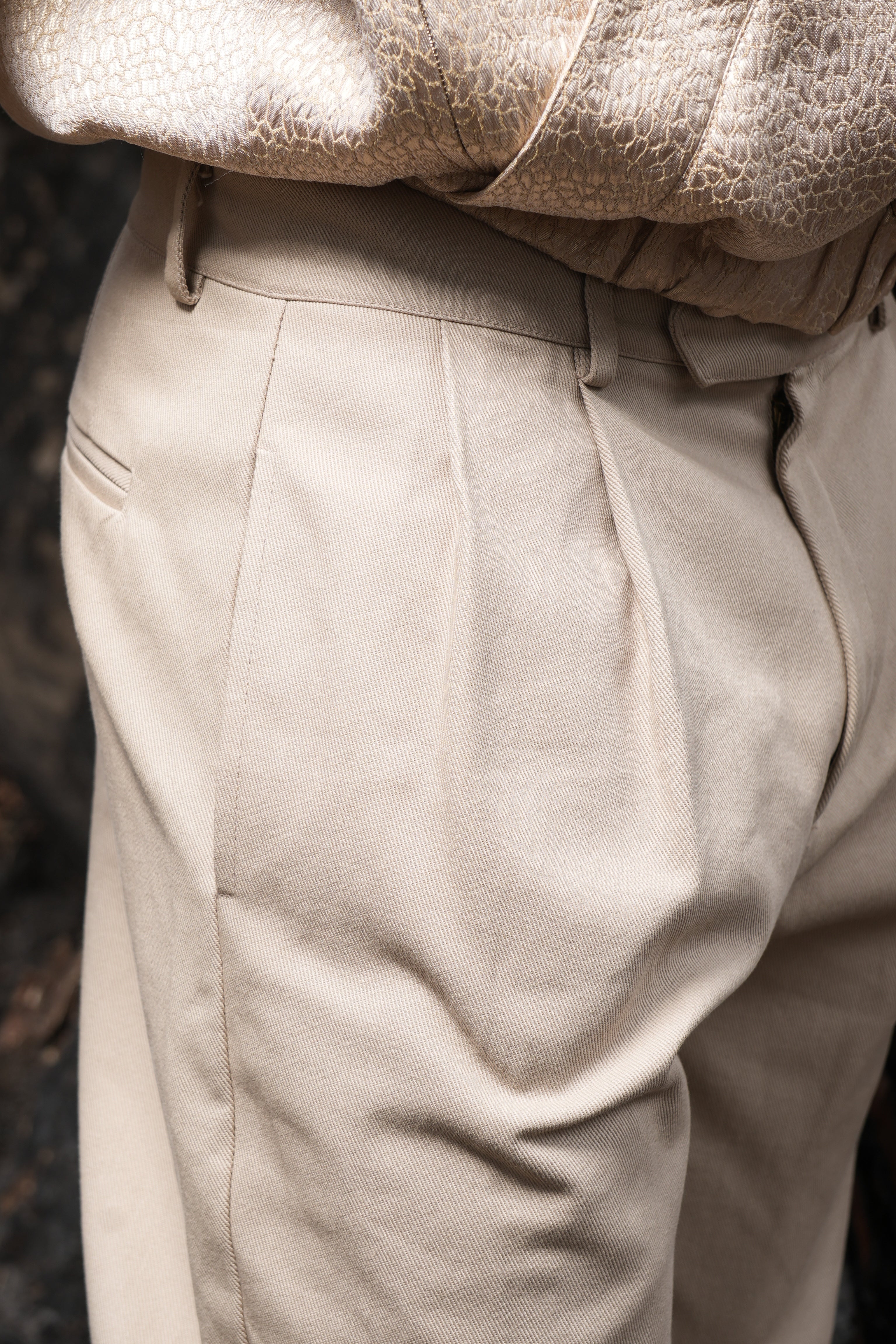 NAGI - Pantalon ballon beige